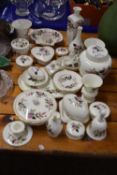 Quantity of Wedgwood Hathaway Rose ceramics to include trinket boxes, vases, dishes etc