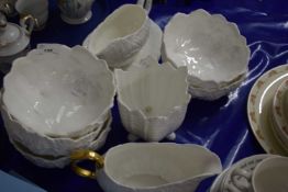 Quantity of Coalport leaf formed table wares