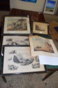 A group of various coloured and monochrome 19th century prints and engravings relating to Hastings