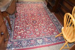 Large modern machine made rug, 280cm long