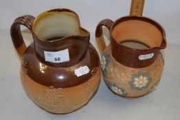 Two Doulton stone ware jugs