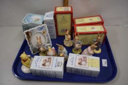 Collection of various Royal Doulton Bunnykins and Beatrix Potter figures plus a further Winnie the