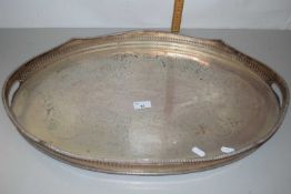 Large silver plated serving tray