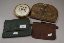 Mixed Lot: Vintage sequinned evening bag and others