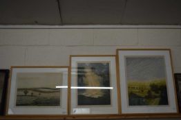Robert Barnes, group of three prints, Daybreak, Mystical Light and September Sun, framed and glazed