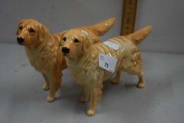 Two Beswick models of Golden Retrievers
