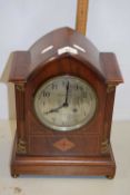 An early 20th century mahogany cased mantel clock by Elkington & Co, Liverpool