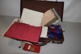 Case of various Masonic regalia