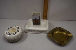 Mixed Lot: A Stones Ginger Wine vesta striker, another example for Army Club Cigarettes and a