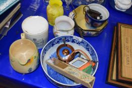 Mixed Lot: Various assorted ceramics,vintage scales, toasting fork etc