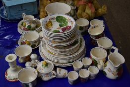 Quantity of Simpsons floral decorated table wares and others