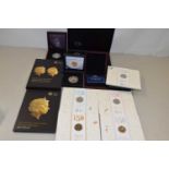 Mixed Lot: Proof coinage to include the Bailiwick of Jersey 2015 cased group of £5 pieces together