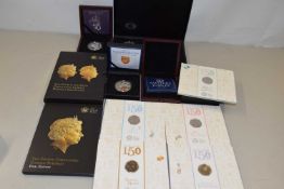 Mixed Lot: Proof coinage to include the Bailiwick of Jersey 2015 cased group of £5 pieces together