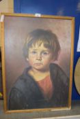 Coloured print afterw Giovanni Bragolin - The Crying Boy
