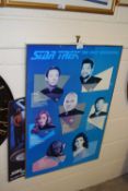 Framed Star Trek poster The Next Generation together with a further unframed example (2)