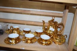 German gilt glazed tea set