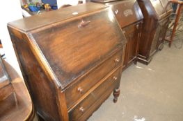 Wooden two drawer bureau