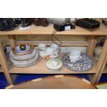 Quantity of assorted ceramics to include dinner wares, moustache cups and others