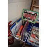 Quantity of footballing books, Liverpool Football Club jigsaw and various shoot out football cards