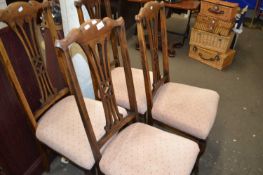 Set of four dining chairs