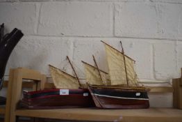 Two model boats