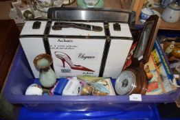 Mixed Lot: Barometer, albums, and other items