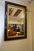 Rectangular framed wall mirror