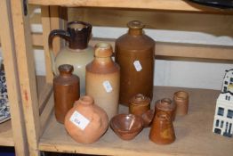 Quantity of terracotta stone ware bottles