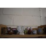 Mixed Lot: Lustre ware, spill vases and other items