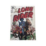 A 1951 copy of The Lone Rider comic book, issue number 1