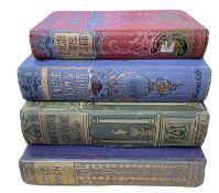 Four ornate vintage clothbound children's books, to include: - The Pirate and the Three Cutters,