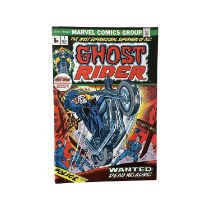 A full run of 1973 Ghost Rider comic books by Marvel, including a VGC first issue (81)