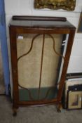 Astragal glazed mid 20th Century small china cabinet, width approx 58cm