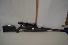 Sports marketing air rifle, 177 calibre with telescopic sight