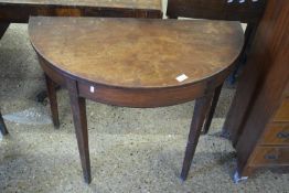Mahogany demi loon table (formerly folding circular table) width approx 82cm