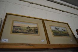 Pair of framed ornithological prints "Partridge" and "Grouse Driving", after Thorburn, Modern Art