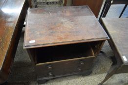 A chest type commode with folding top (a/f) width approx 68cm