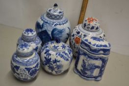 Mixed Lot: China wares to include ginger jars and larger vases