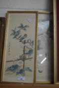 Two Chinese prints in gilt frames