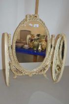 White painted dressing table mirror