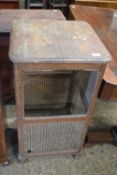 Vintage cane cabinet (a/f) width approx 50cm