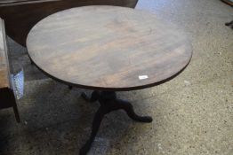 Small folding circular breakfast table, diameter approx 90cm