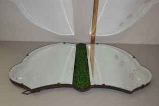 Shaped Art Deco style mirror