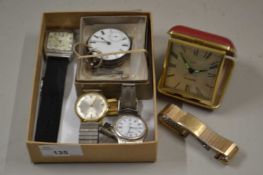 Silver cased pocket watch, a lady's Rotary wristwatch and others