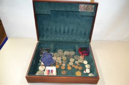 Quantity of assorted coinage and medallions
