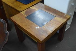 Modern squared coffee table with slate centre