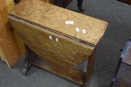 Small oval drop leaf table