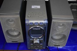 Hitachi CD player and speakers
