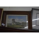 Swaffham Priory, watercolour, framed and glazed