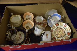 Mixed Lot: Royal Crown Derby Imari pattern plate and a selection of assorted tea wares and cabinet